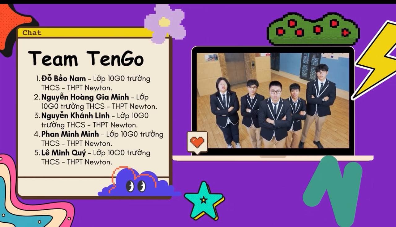 Slide giới thiệu nhóm TenGo tại SV_STARTUP-2024